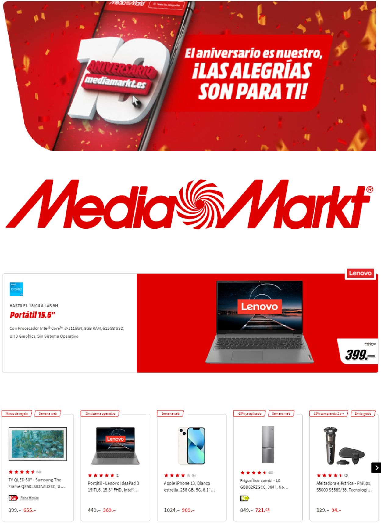 Media Markt Folleto desde 19.04.2022