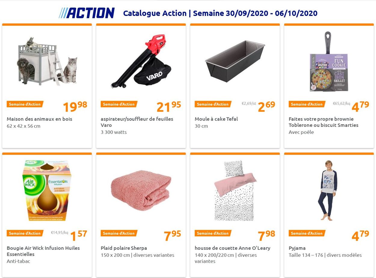 Action Catalogue du 30.09.2020