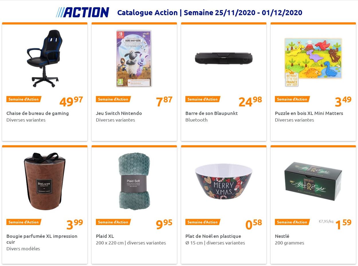 Action Catalogue du 25.11.2020