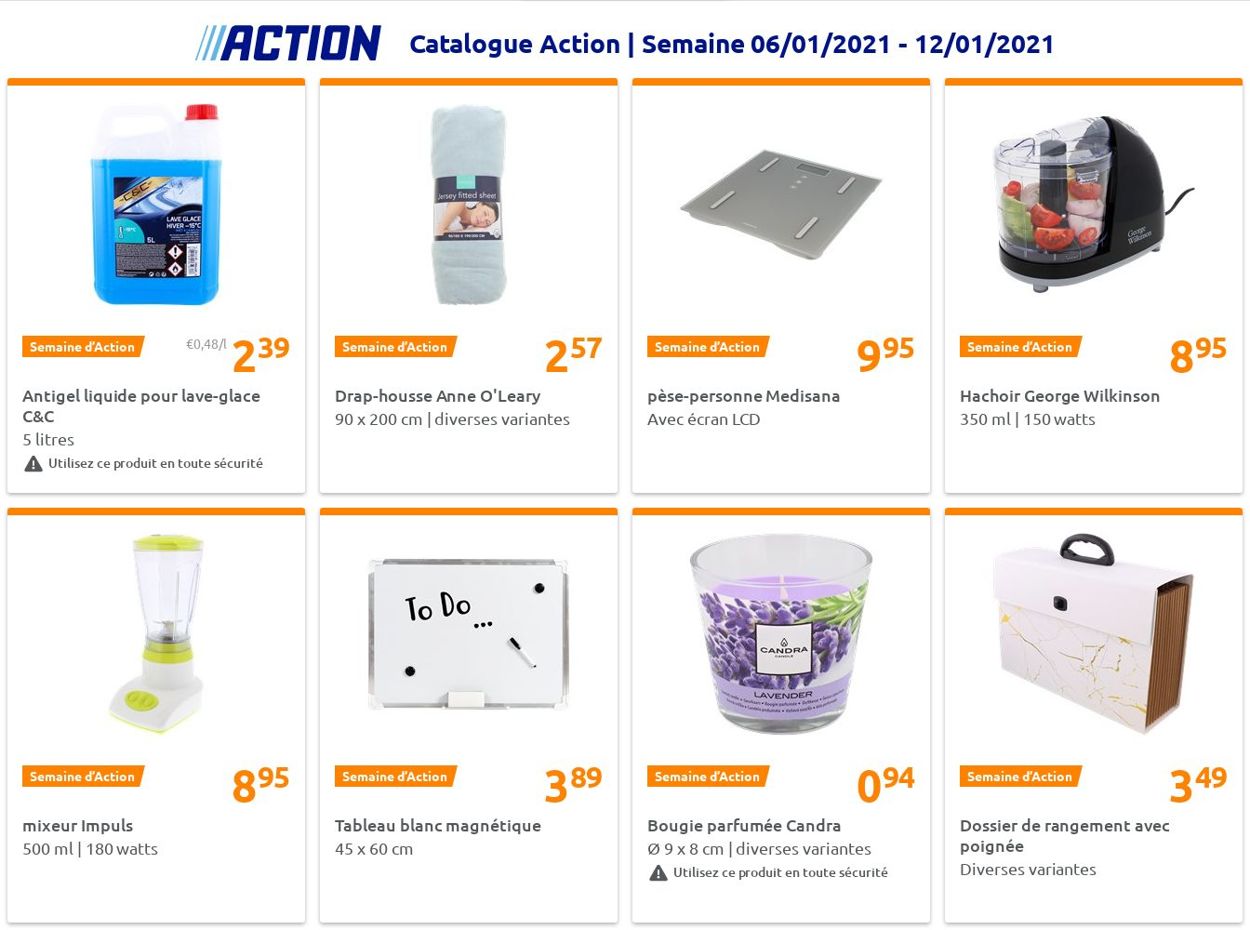 Action Catalogue du 06.01.2021