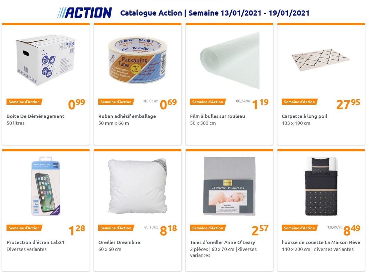 Action Catalogue du 13.01.2021