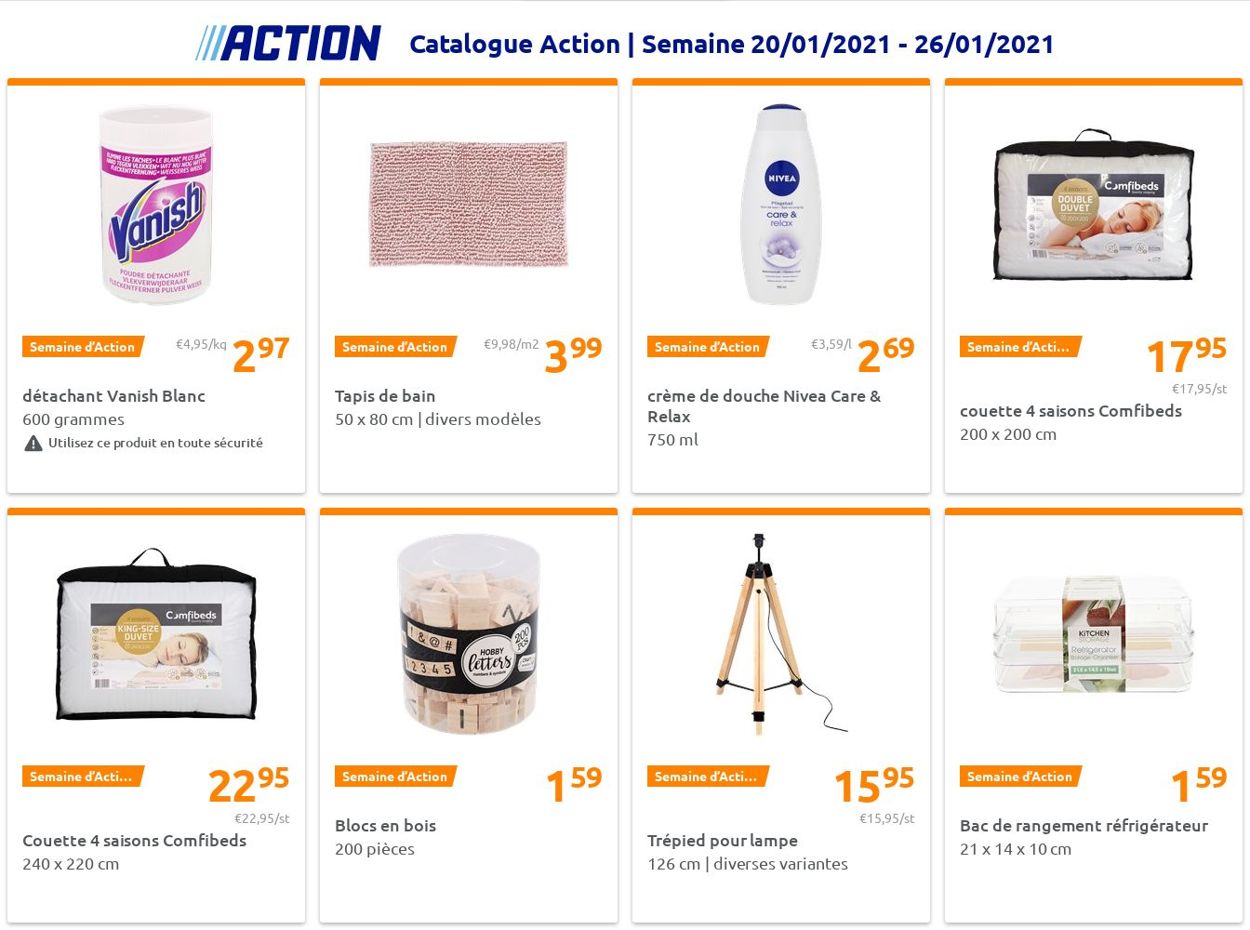 Action Catalogue du 20.01.2021