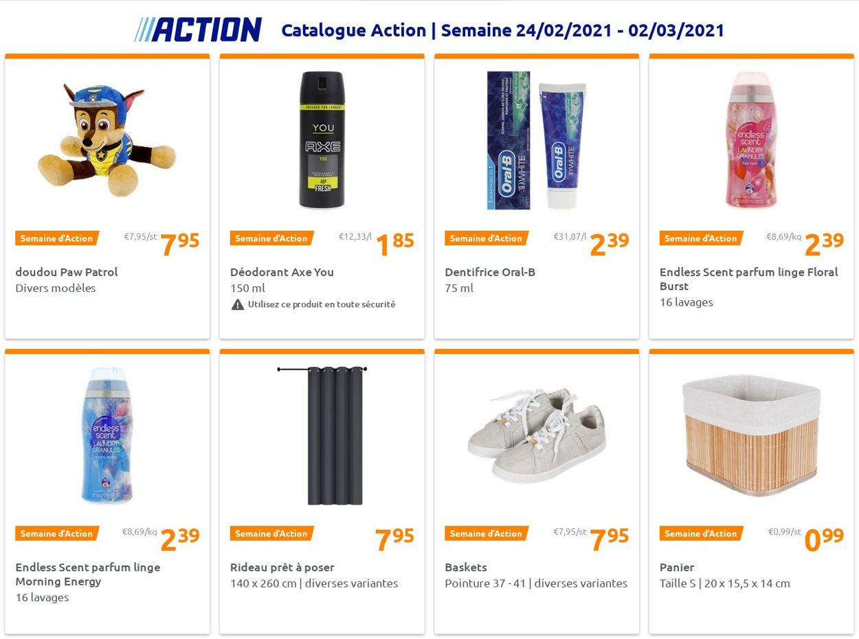 Action Catalogue du 24.02.2021