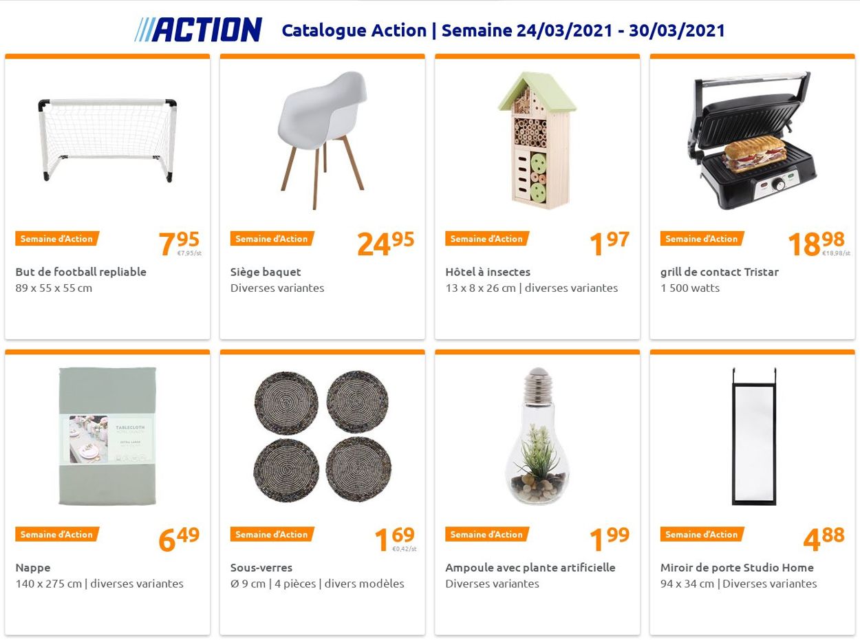 Action Catalogue du 24.03.2021