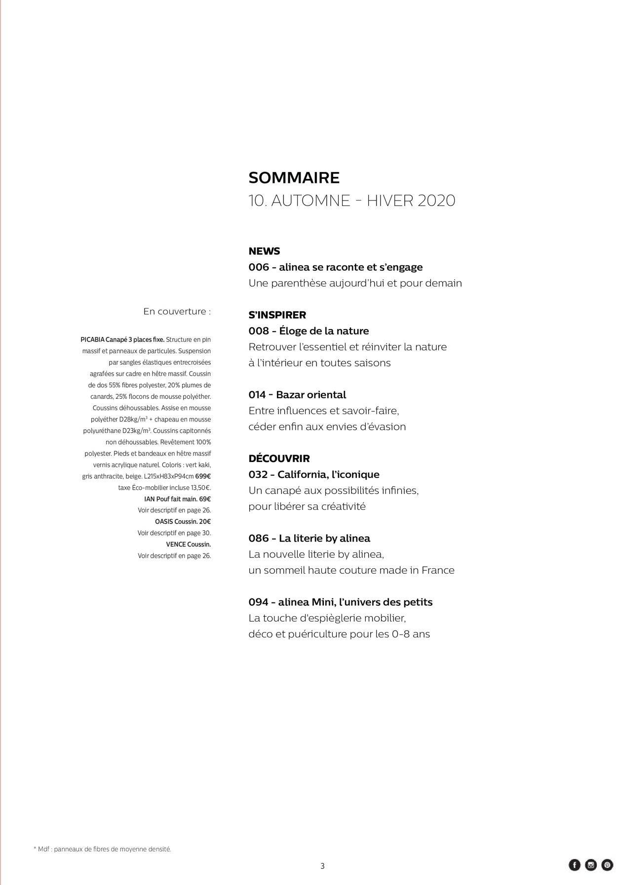 Alinéa Catalogue du 24.09.2020
