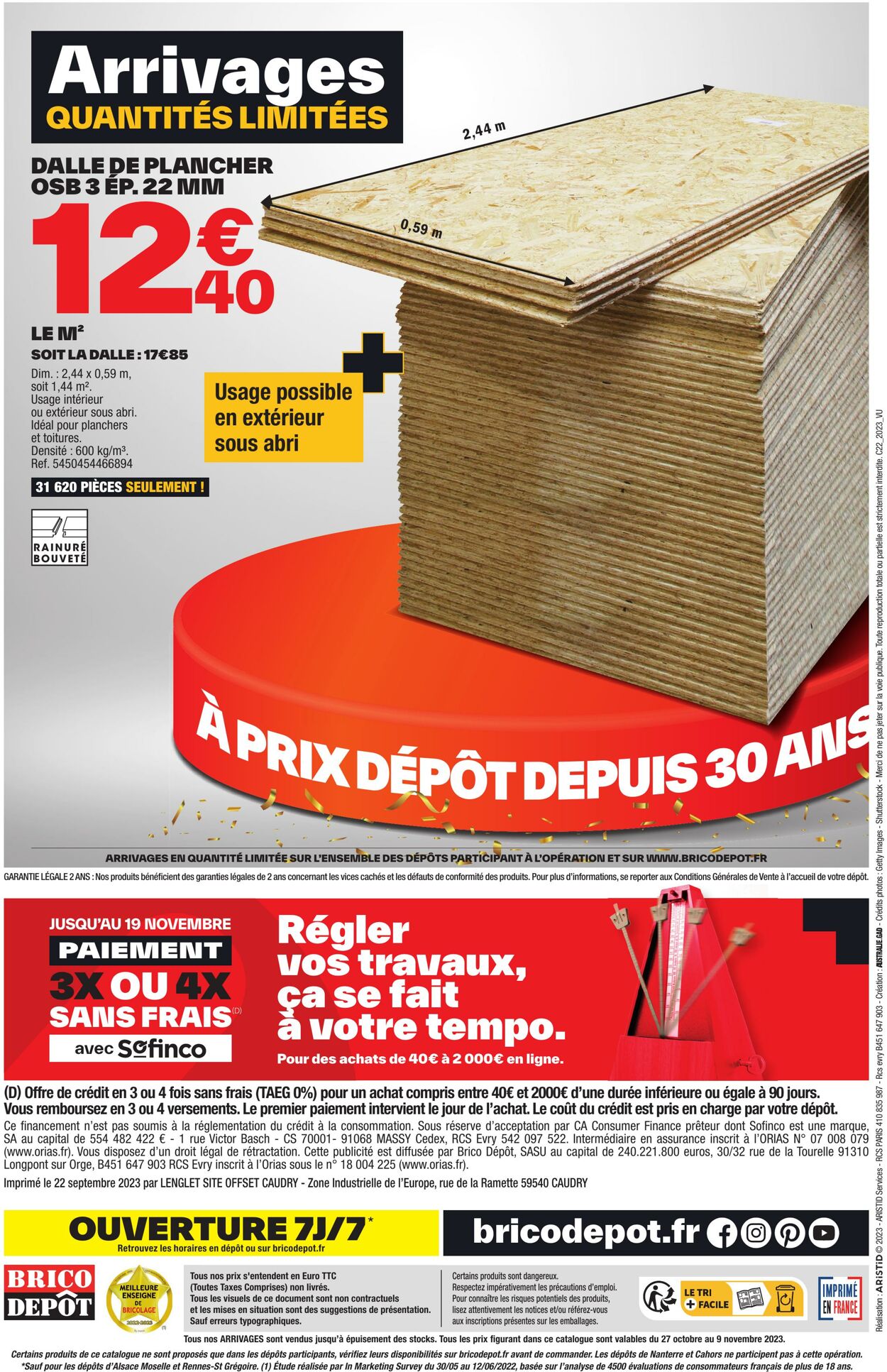 Brico Dépôt Catalogue du 27.10.2023