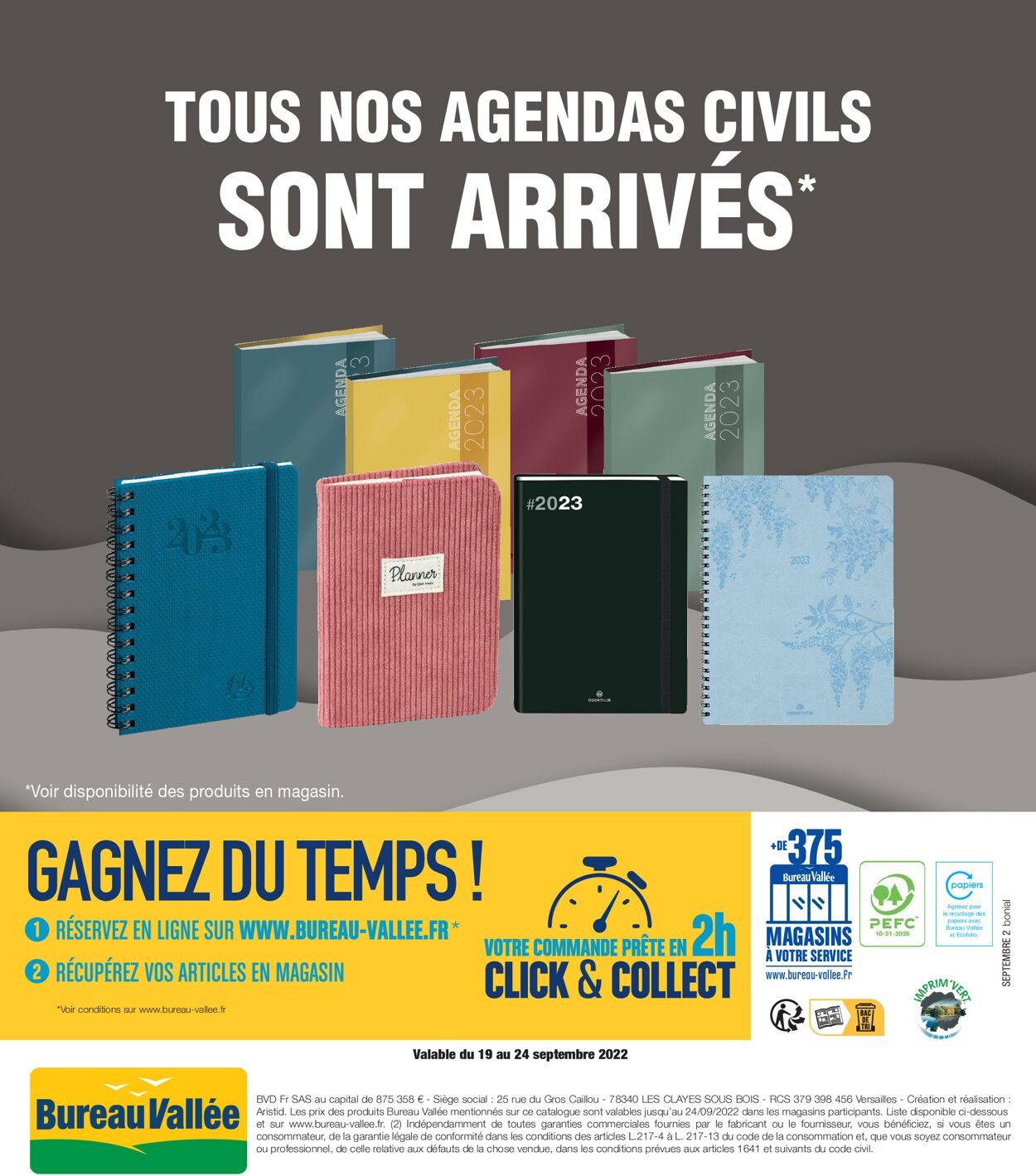 Bureau Vallée Catalogue du 19.09.2022