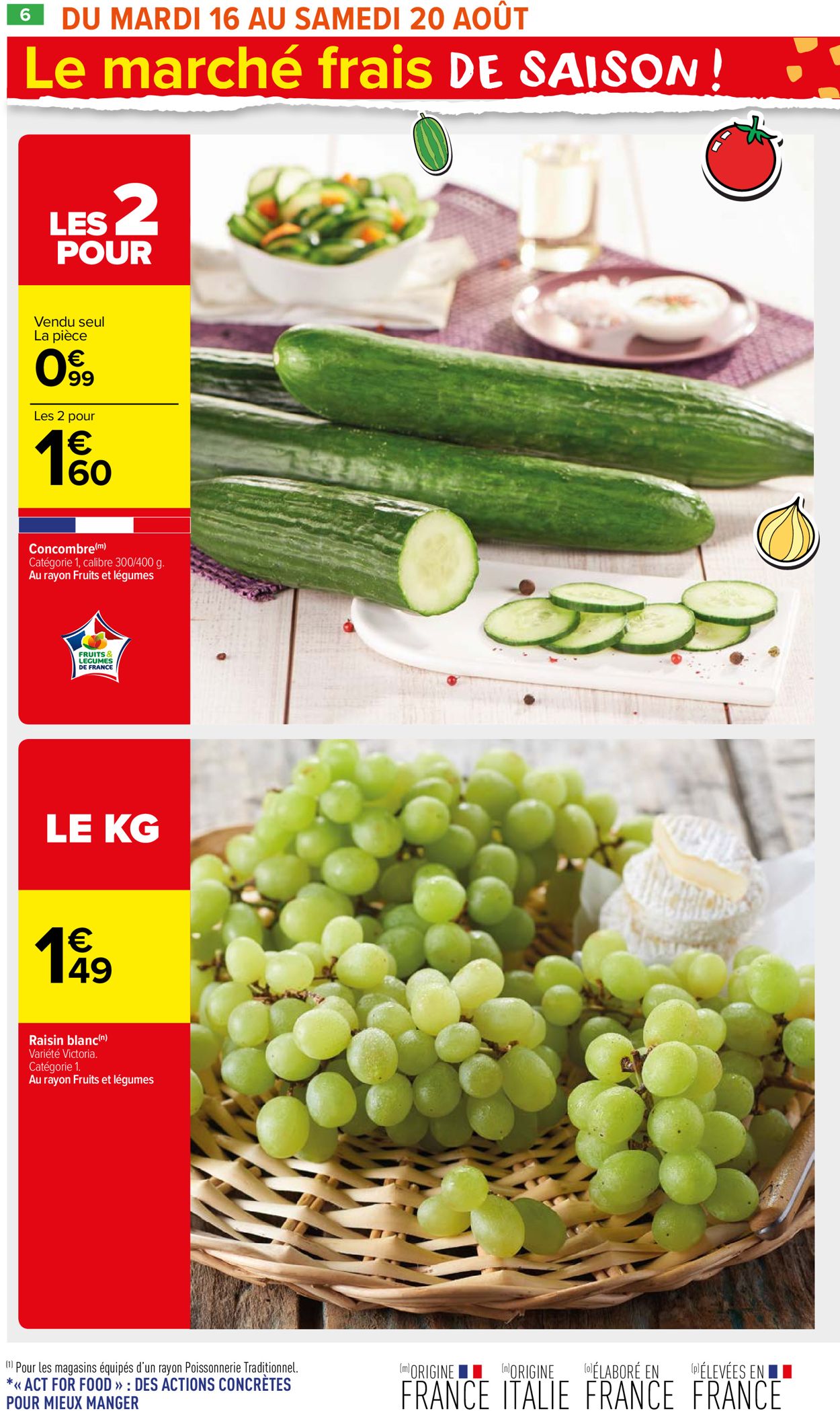 Carrefour Market Catalogue du 16.08.2022