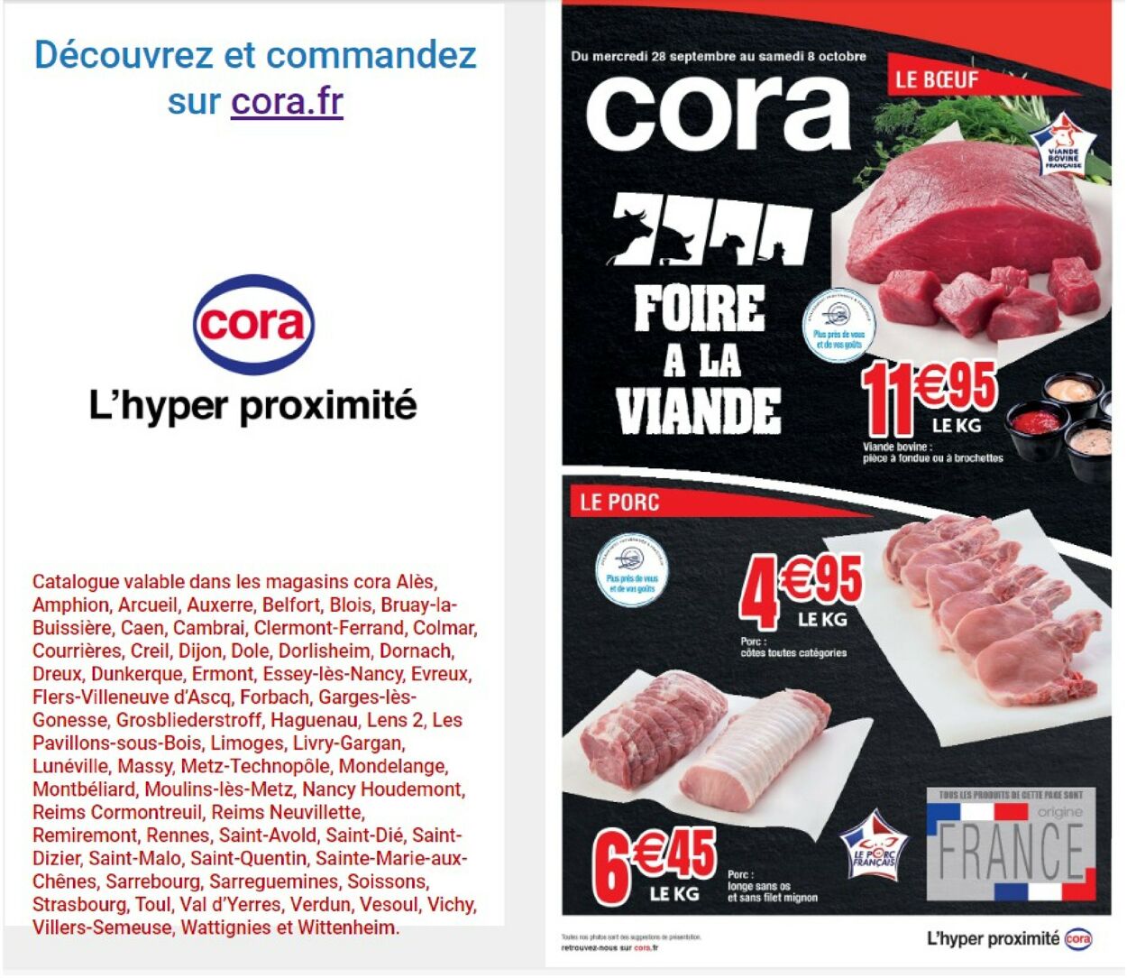 Cora Catalogue du 28.09.2022