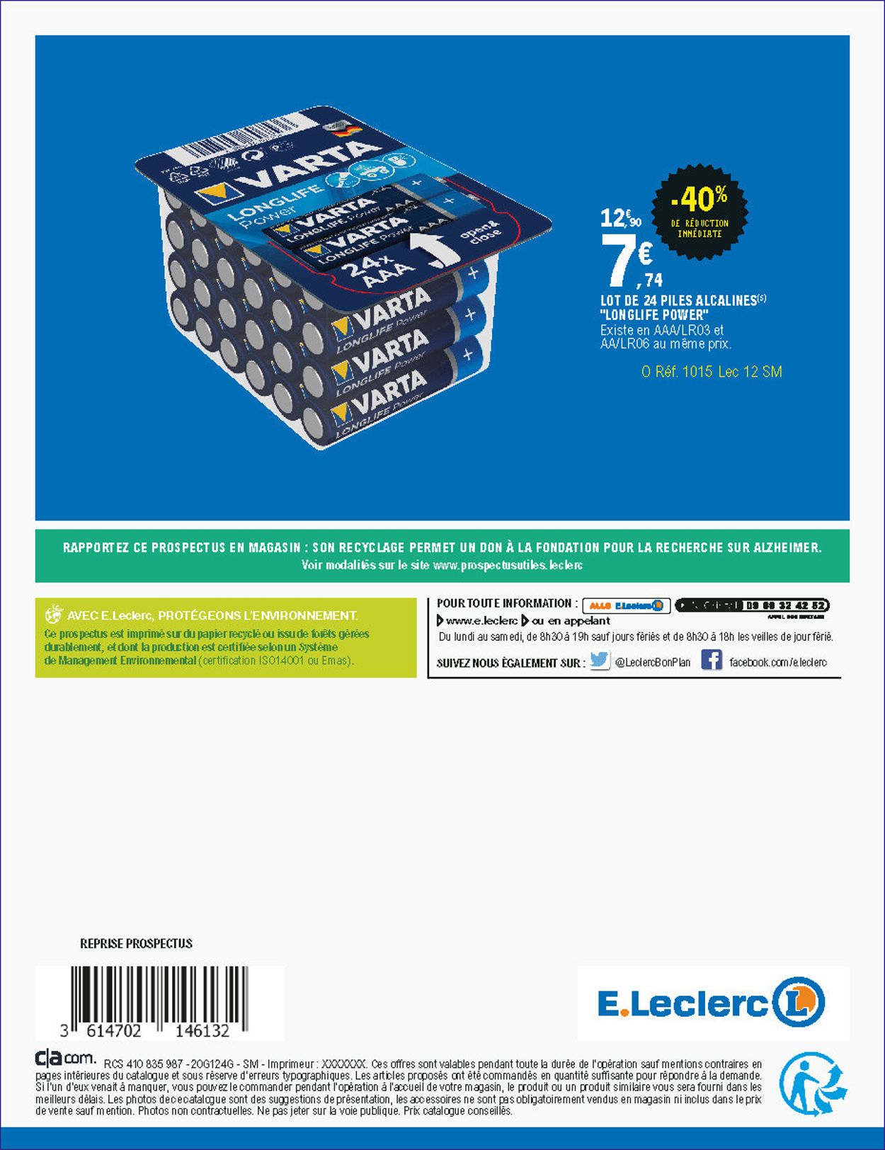 E.leclerc Catalogue du 22.12.2020