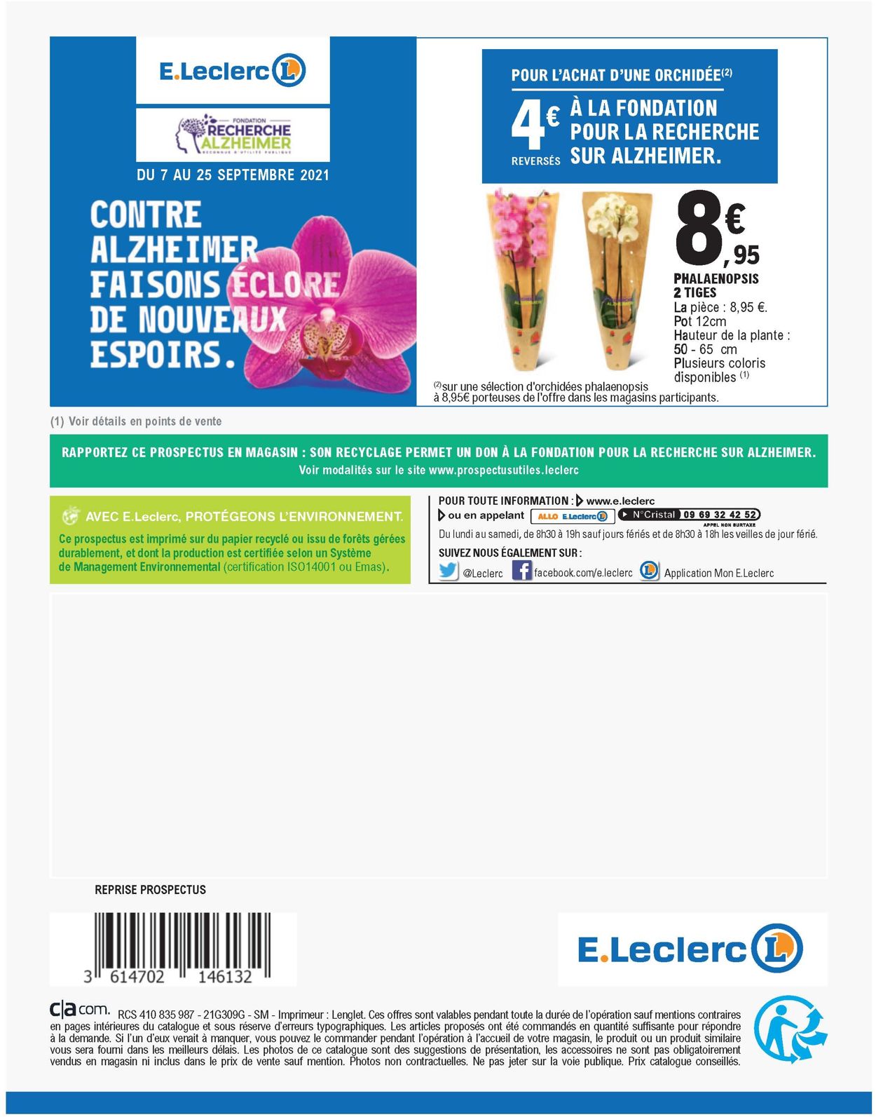 E.leclerc Catalogue du 14.09.2021
