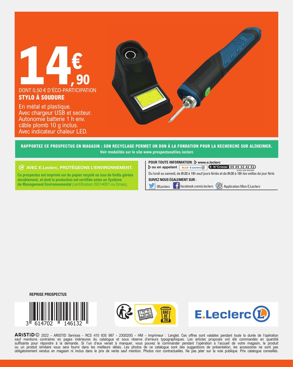 E.leclerc Catalogue du 17.01.2023