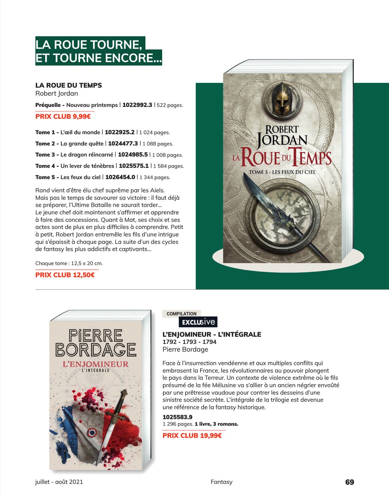 France Loisirs Catalogue du 01.07.2021