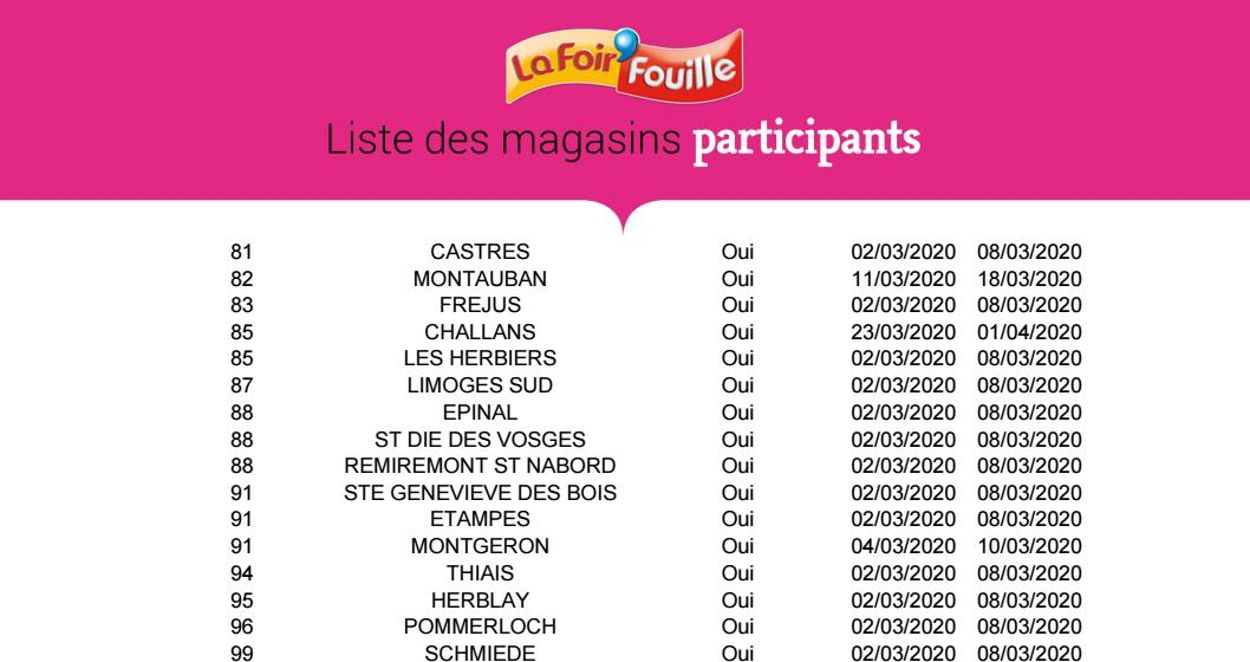La Foir'Fouille Catalogue du 02.03.2020