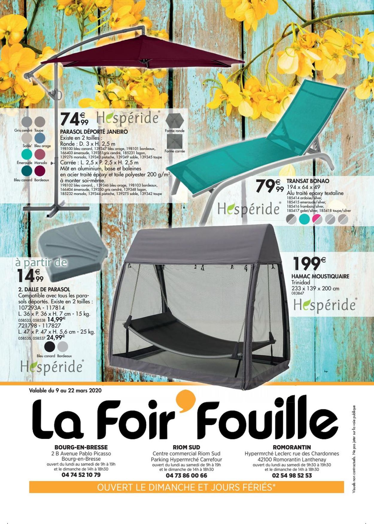 La Foir'Fouille Catalogue du 09.03.2020