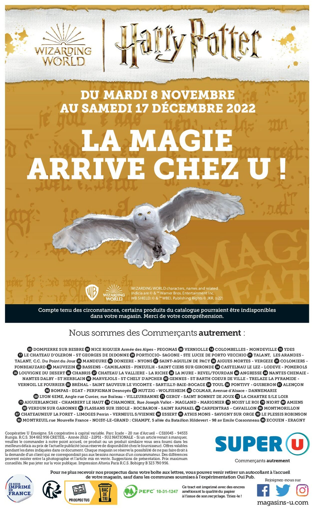 Magasins U Catalogue du 15.11.2022