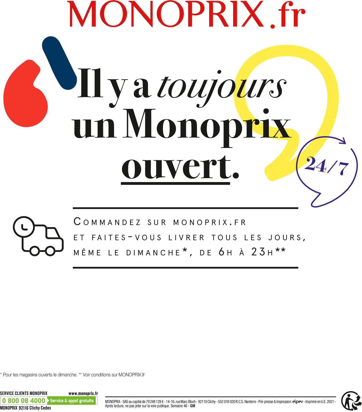 Monoprix Catalogue du 21.11.2021
