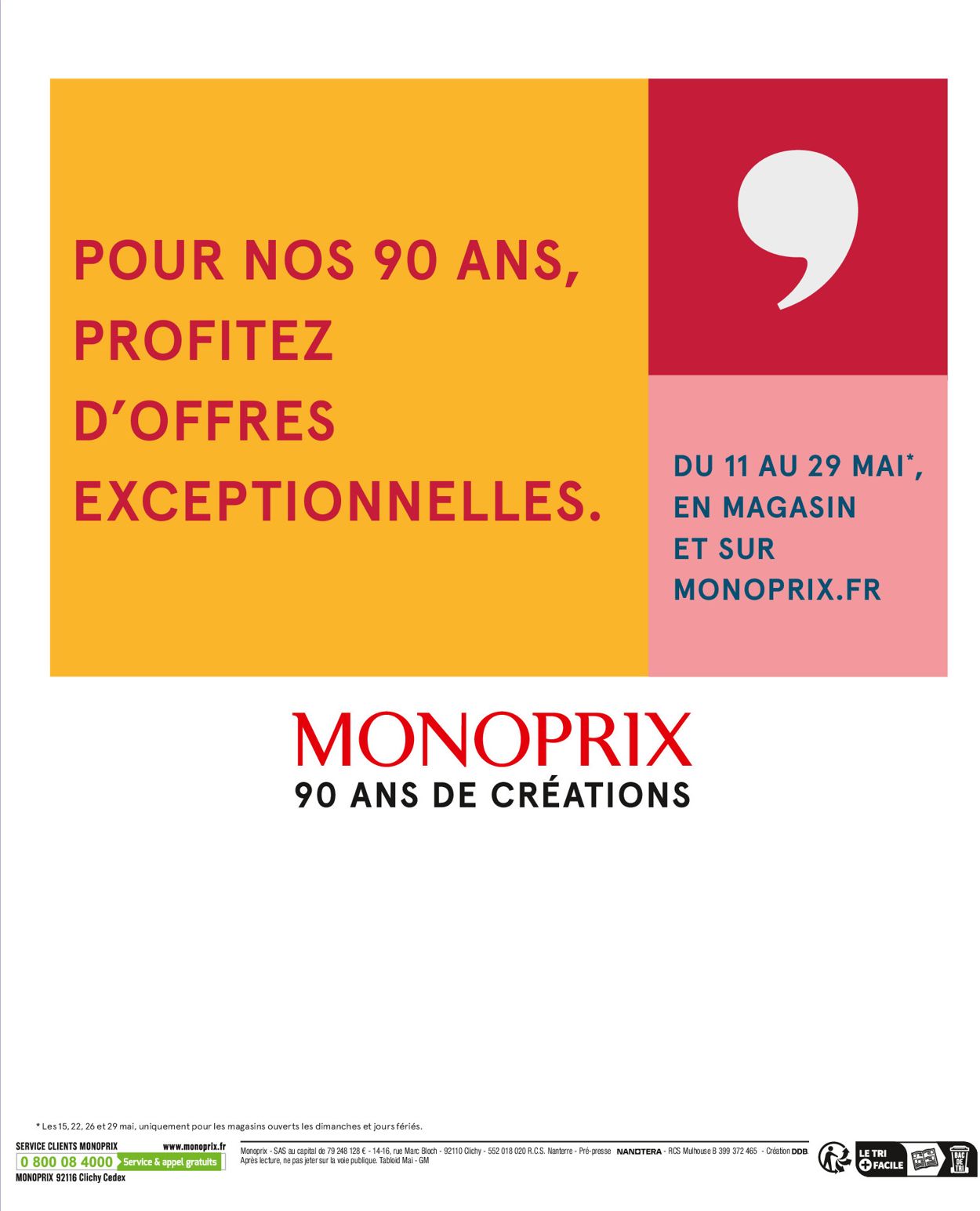Monoprix Catalogue du 11.04.2022
