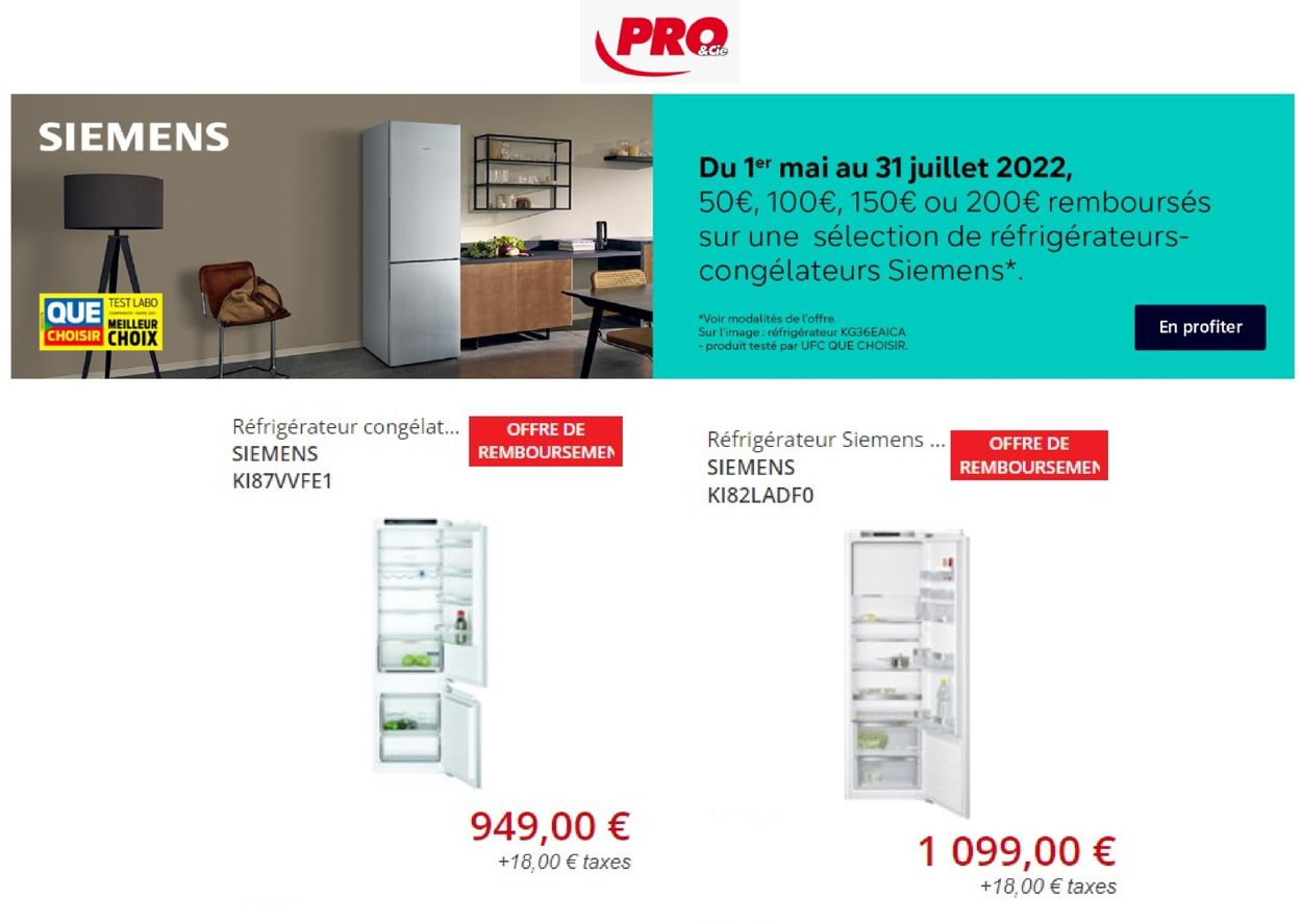 PRO&Cie Catalogue du 01.07.2022