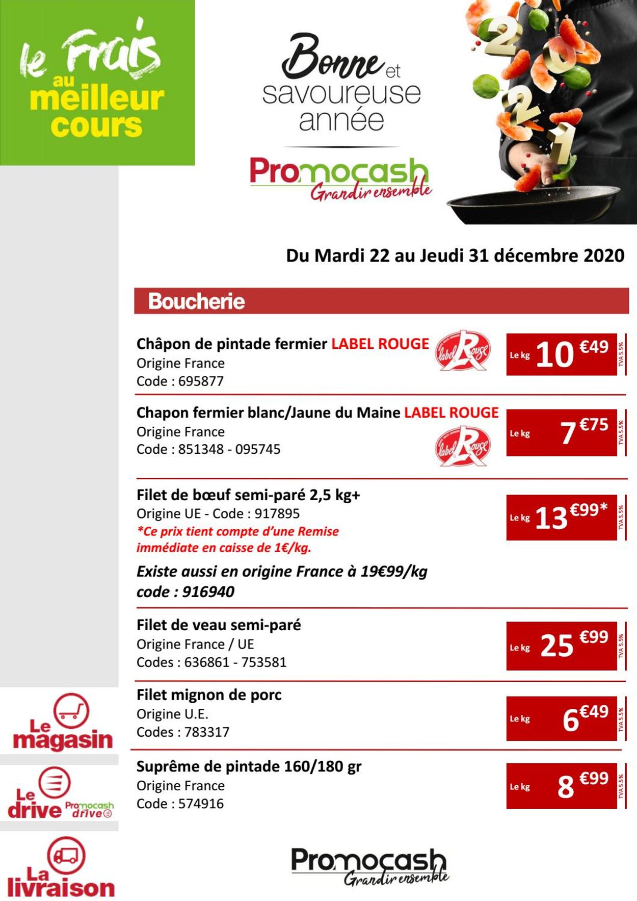 Promocash Catalogue du 22.12.2020
