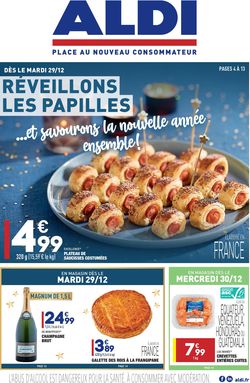 Catalogue Aldi Reveillons Les Papilles du 29.12.2020