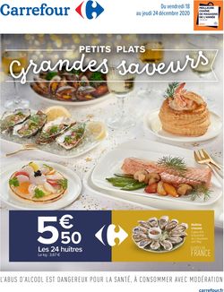 Catalogue Carrefour Grandes Saveurs 2020 du 18.12.2020