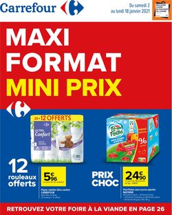 Catalogue Carrefour Maxi Format Mini Print 2021 du 02.01.2021