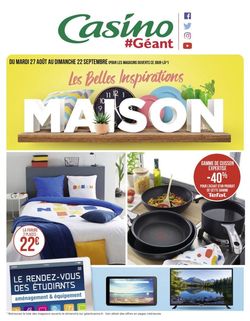 Catalogue Géant Casino du 27.08.2019