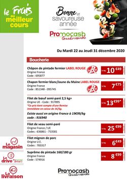 Catalogue Promocash Le Frais au Meilleur Cours du 22.12.2020