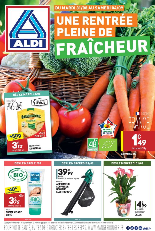 Aldi Catalogue du 31.08.2021