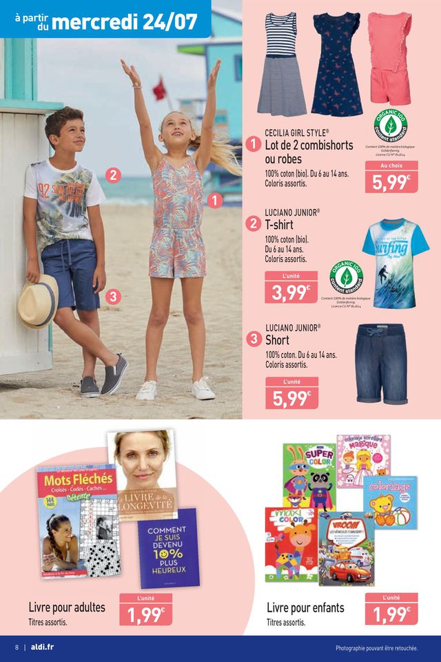 Aldi Catalogue du 22.07.2019