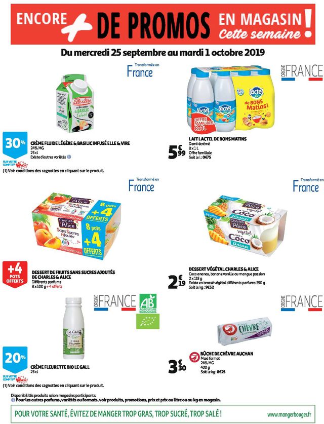 Auchan Catalogue du 25.09.2019