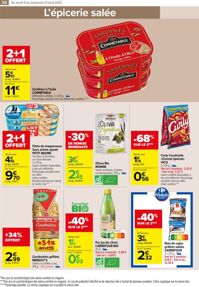 Carrefour Market Catalogue du 09.08.2022