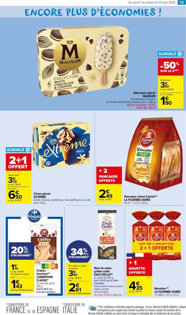 Carrefour Market Catalogue du 01.08.2023