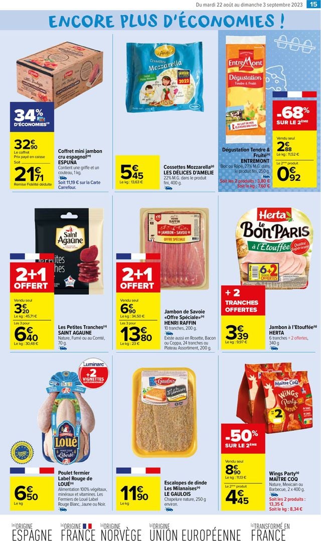 Carrefour Market Catalogue du 22.08.2023