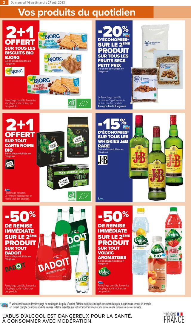 Carrefour Market Catalogue du 16.08.2023