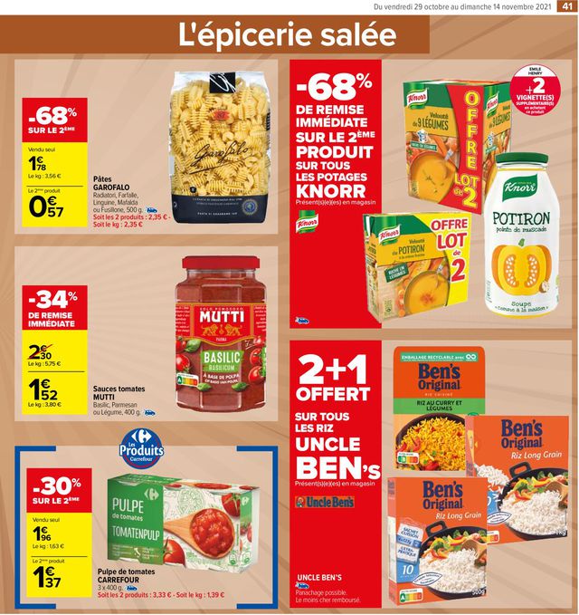 Carrefour Catalogue du 29.10.2021