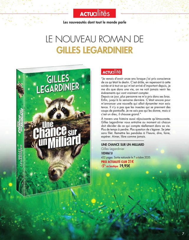 France Loisirs Catalogue du 09.10.2020