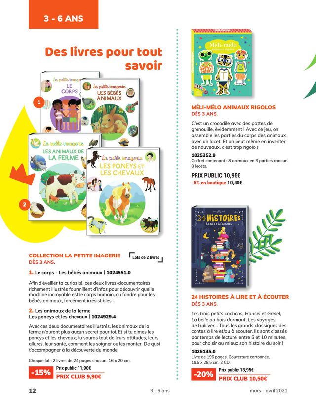 France Loisirs Catalogue du 01.03.2021