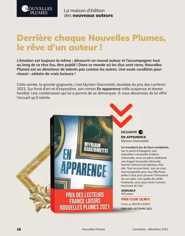 France Loisirs Catalogue du 01.11.2021