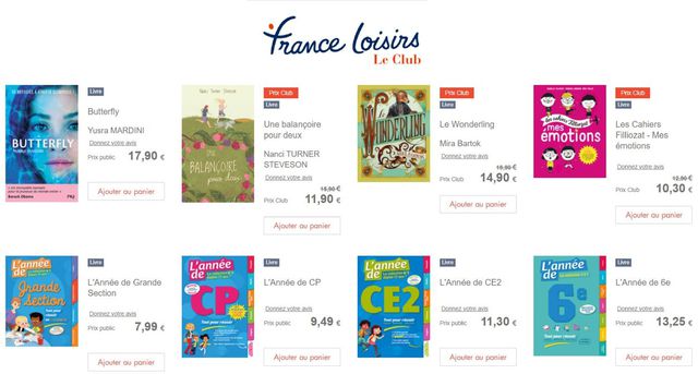 France Loisirs Catalogue du 01.06.2022