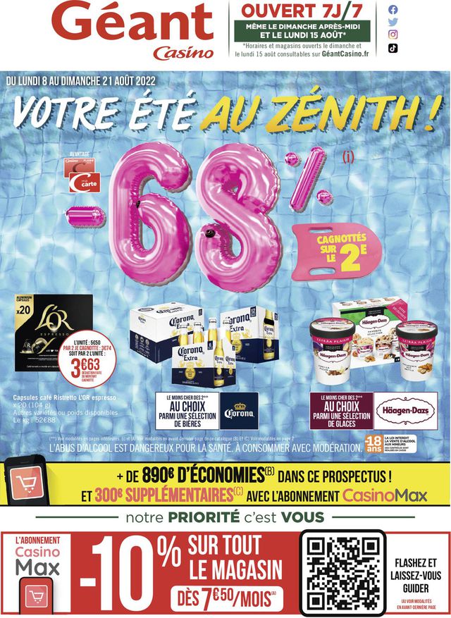 Géant Casino Catalogue du 08.08.2022