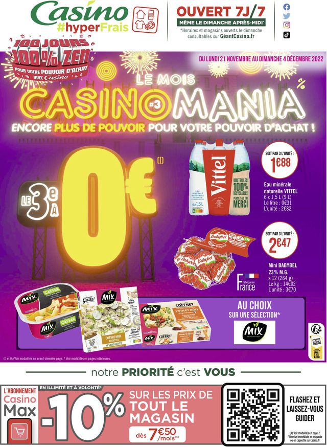 Casino #hyper Frais Catalogue du 21.11.2022