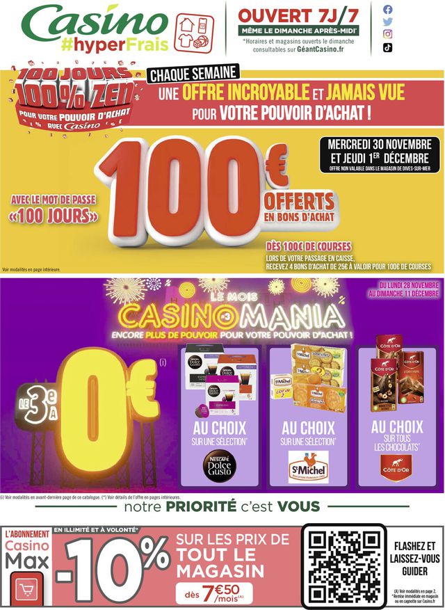 Casino #hyper Frais Catalogue du 28.11.2022