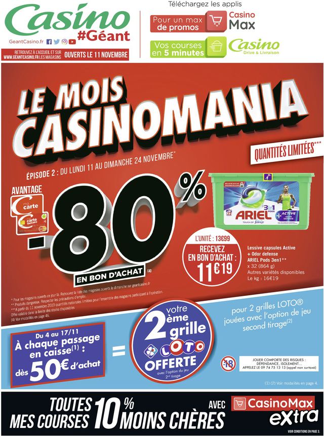 Casino #hyper Frais Catalogue du 11.11.2019
