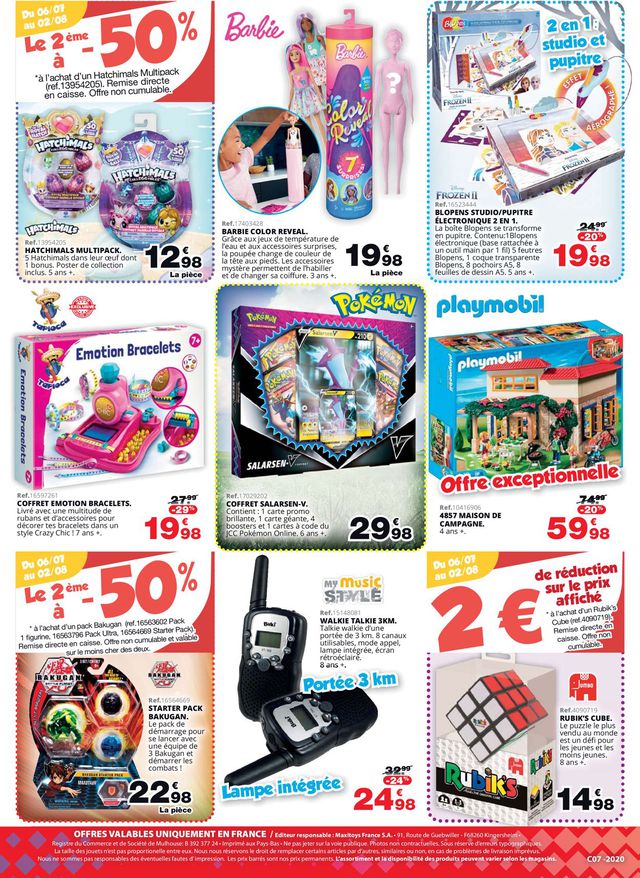 Maxi Toys Catalogue du 06.07.2020
