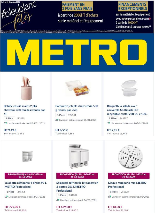 Metro Catalogue du 29.12.2020