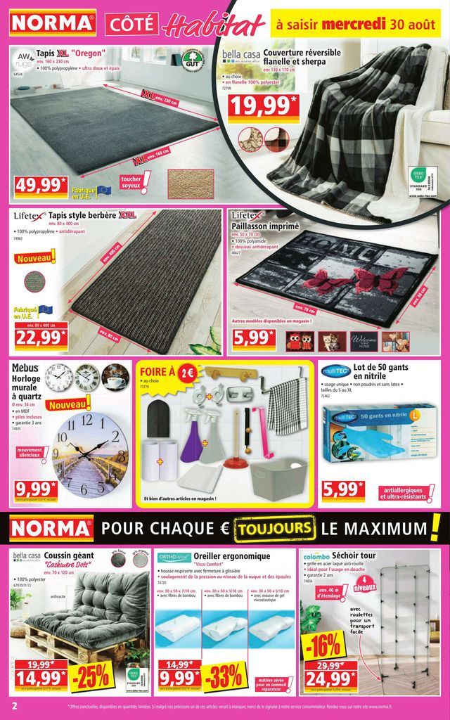 Norma Catalogue du 30.08.2023