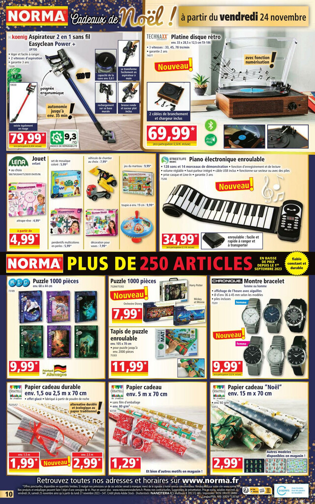 Norma Catalogue du 22.11.2023