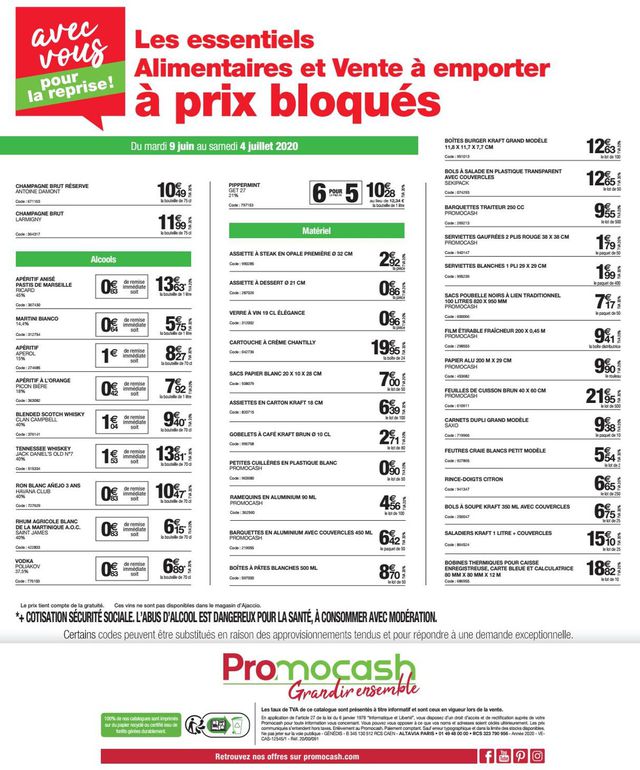 Promocash Catalogue du 09.06.2020